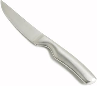 Fortessa Prime Cut Steak Knife with Stainless Steel Handle, 9.5-Inch, Brushed Finish, Set of 6