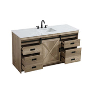 Austin Bathroom Vanity Natural Oak by Lighting Design – Engineered Wood, Natural Oak, Model VF90560NT