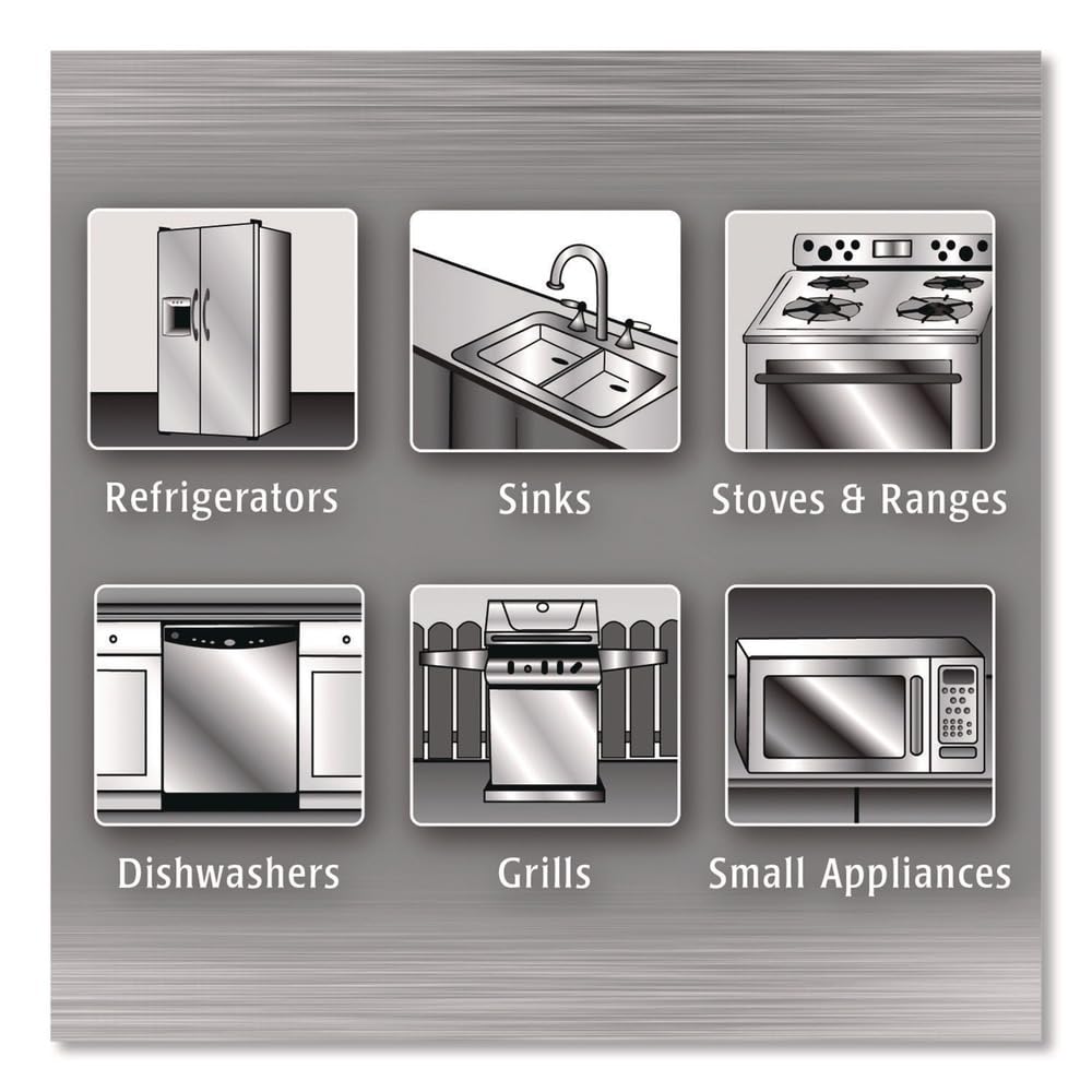 STAINLESS STL CLNR 17OZ by Weiman – 17 Fl Oz (Pack of 6), Pack of 6