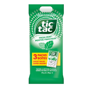 Mints, Fresh Mint, Mint Candy, 29g Singles, 3 Count Candy Mint Sleeve by Tic Tac – AG102471, KN102471, Model YOOUS
