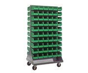 QUANTUM STORAGE SYSTEMS Green / 10-7/8" x 5-1/2" x 5" (Bin Size) / 1 Standing Shelf Units