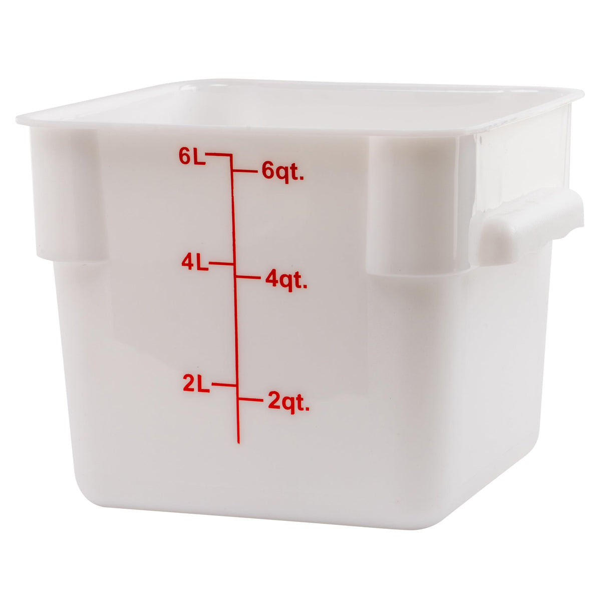 Winco 6 Quart / Container / White Container Sets