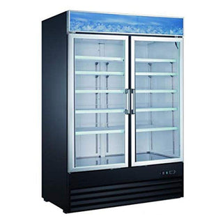 U-Star 2-Door 45-Cubic Feet Refrigerator Merchandiser by Adcraft – 45.0 cubic_feet, Stainless Steel, Model USRFS-2D/54