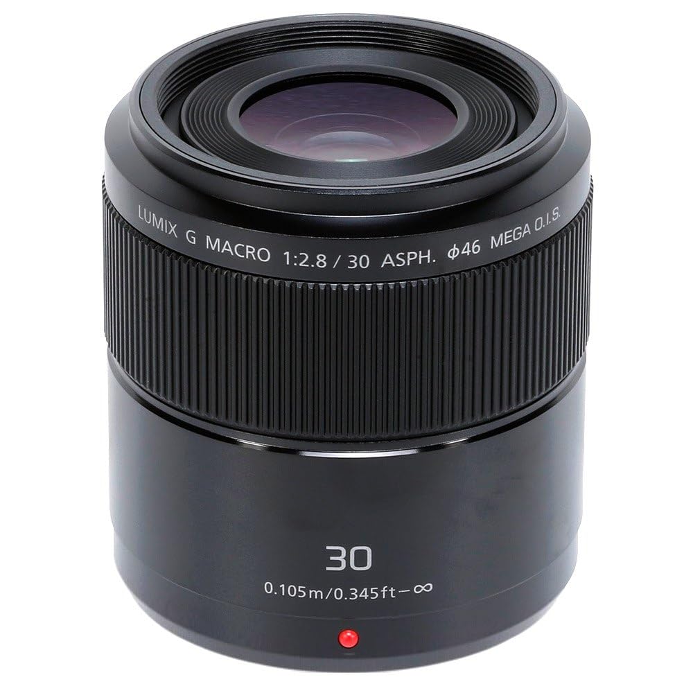LUMIX 30 mm Macro Camera Lens - Black by Panasonic – Black, Model H-HS030E