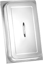Thunder Group SLRCF115 Chafer Dome Cover, Rectangular, Lift-Off, Chrome-Plated Handle, for Full Size 8 qt. chafers, Stainless Steel