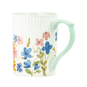 Lylah Mug (Painted Garden) by 10 Strawberry Street – Large, 17.0 fluid_ounces, Ceramic, Painted Garden, Pack of 4