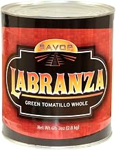 Savor Imports Whole Green Tomatillos, 106 Ounce -- 6 per case.