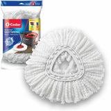 EasyWring Spin Mop Head Replacement : Machine Washable Microfiber Refill (1-Pack) by O-Cedar – White, Model 1576685