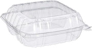 Dart C90PST3 OPS Med Clear 3 Comp Hinged Container, 8.3 X 8.3 in (Case of 250)
