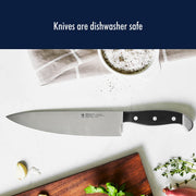 Statement Razor-Sharp 2-pc Chef Knife Set by HENCKELS – 2-pc, Stainless Steel, Black/Stainless Steel, Pack of 2, Model 13551-000