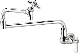 Krowne Royal Series Wall Mount Pot Filler Faucet, 24" Jointed Spout, 16-182L