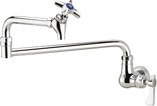 Krowne Royal Series Wall Mount Pot Filler Faucet, 24" Jointed Spout, 16-182L