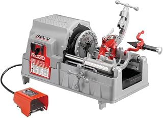 RIDGID 93287 Model 535 Pipe Threading Machine with Hammer Chuck, 36 RPM, 1/2-Inch to 2-Inch Pipe Dies and NPT Threading Die Head