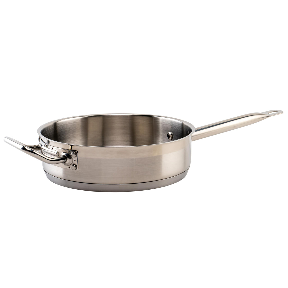 3 qt Stainless Steel Saute Pan with Cover by Winco – Standard, 3.0 quarts, Plastic, Model SSET-3