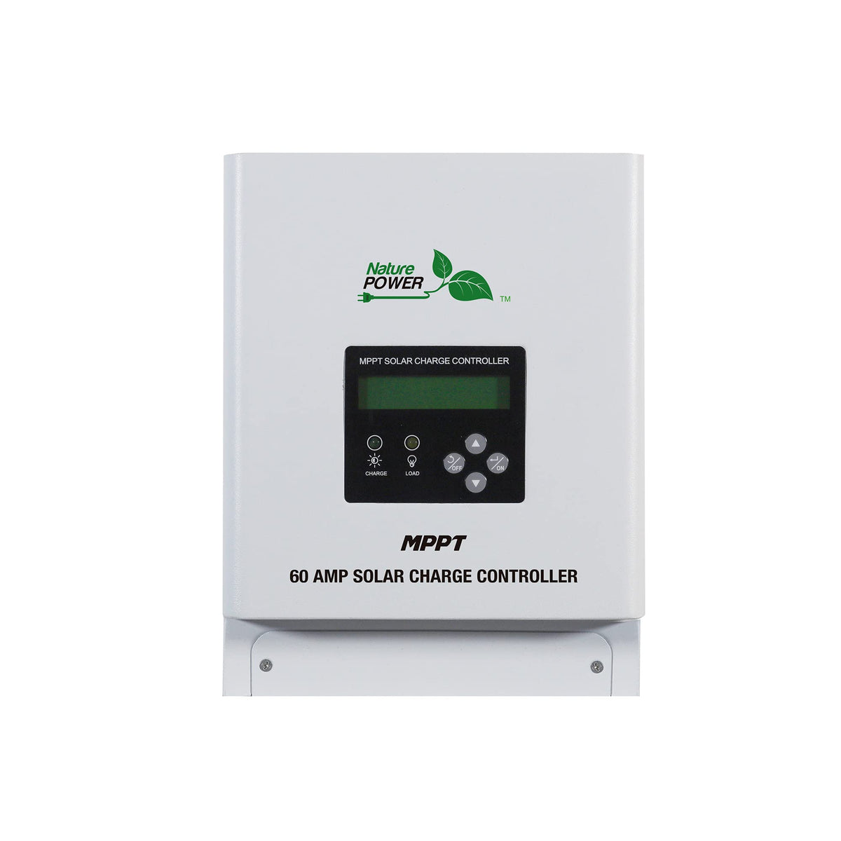 60 Amp Solar Charge Controller MMPT W/LED by Nature Power – Black, Model 60062