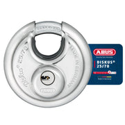 ZUB Diskus Vorhangschloss 25/ by ABUS – 90mm, Stainless Steel, Silver, Model 25/70_B