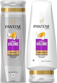 Pantene Pro-V Sheer Volume, DUO Set Shampoo Conditioner, 12.6 Ounce, 1 each