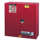 Justrite Red / 40 Gallon / Self-Close Cabinets