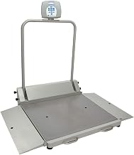 Health O Meter 2610KL Digital Wheelchair Dual Ramp Scale with Folding Ramps, Capacity 1000 lbs, Resolution 0.2 lb, 32-1/4" x 36" Platform