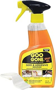 Goo Gone Adhesive Remover Spray Gel 12 Oz with Scraper, Surface Safe