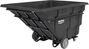 Global Industrial Forkliftable Extra HD Plastic Tilt Truck, 2750 Lbs. Cap, Black