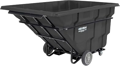 Global Industrial Forkliftable Extra HD Plastic Tilt Truck, 2750 Lbs. Cap, Black