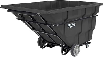 Global Industrial Forkliftable Extra HD Plastic Tilt Truck, 2750 Lbs. Cap, Black