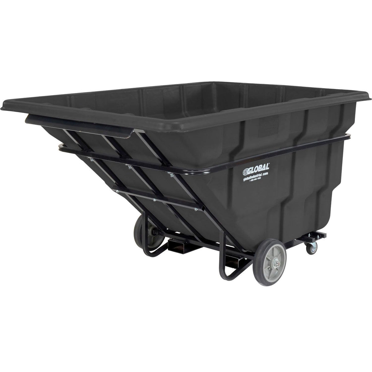 Forkliftable Extra HD Plastic Tilt Truck by Global Industrial – Plastic, Black, Model 800262BK