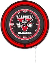 Holland Bar Stool Clk15BKValdSt NCAA 15 in. Dia. Valdosta State University Double Neon Wall Clock Black