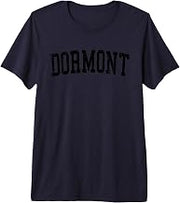 Vintage Dormont PA Distressed Black Varsity Style Premium Tri-blend T-Shirt