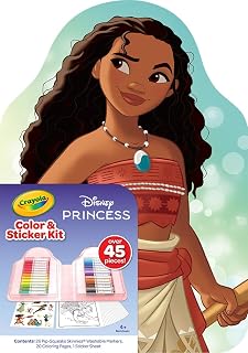 Crayola Disney Princess Color & Activity Set, 20 Princess Coloring & Stickers - 040769