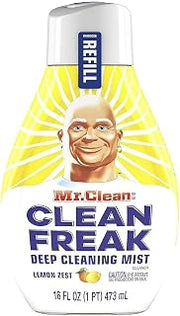Mr. Clean Freak Deep Cleaning Mist Refill, Lemon Zest, 16 fl oz (Pack of 2)