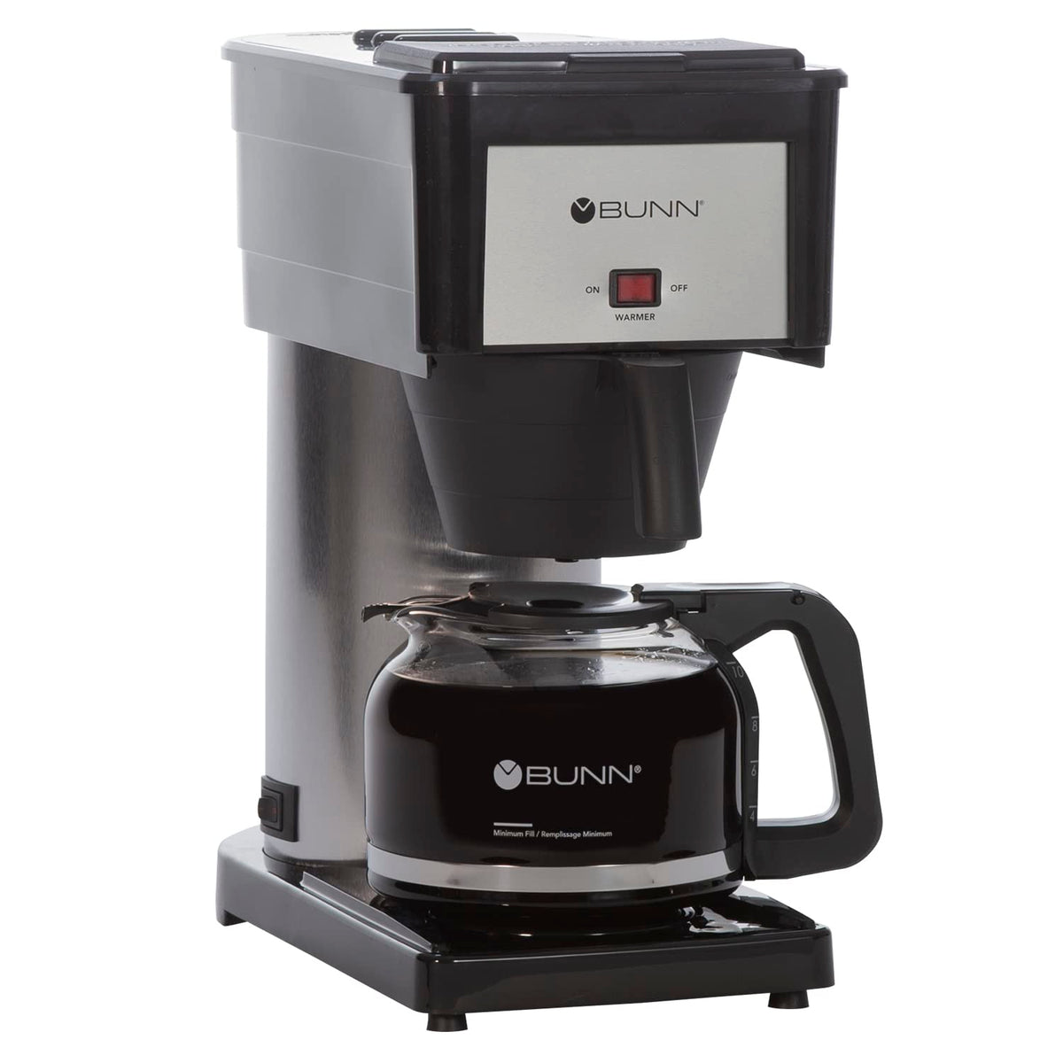 BX Speed Brew Classic 10-Cup Coffee Brewer by Bunn – 10 Cup Coffee Brewer), 10.0 cups, Stainless Steel, Black, Model 44900010199999997