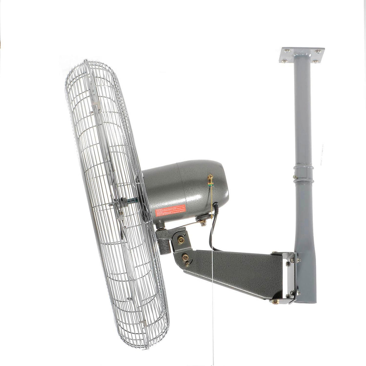 Deluxe Ceiling Mount Fan by Global Industrial – 38"L x 28.5"W x 7"H, Alloy Steel, Black/Gray/Silver, Model 795973