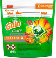 Gain Flings! Liquid Laundry Detergent Pacs, Island Fresh, 16Count