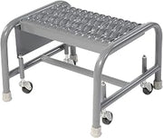Tri-Arc WLSR001162 1-Step Mobile Steel Step Stool with Grip Strut Top Step, 16-Inch Wide