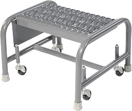 Tri-Arc WLSR001162 1-Step Mobile Steel Step Stool with Grip Strut Top Step, 16-Inch Wide