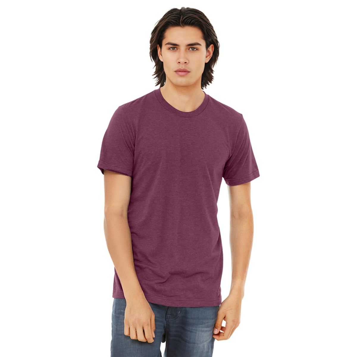 Bella + Canvas X-Large / Maroon Triblend / Casual T-Shirts