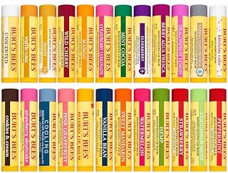 Burt's Bees 12 Count Lip Balm Variety Pack - Free Bonus Item - 12 Assorted Flavors - No Duplicates - Choosen at Random