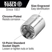 KLEIN TOOLS 9/16" / 1 Socket Wrenches