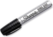 Sharpie 15661PP King Size Permanent Marker, Chisel Tip, Black, 8 Markers