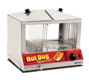 Omcan 40305 100 Hotdog Steamer Machine & 48 Bun Warmer Commercial Hot Dog Cooker – Stainless Steel, Model 43216