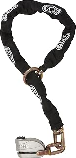 Lock and Chain Combination Granit Detecto XPlus™ 8008/12KS120 - Motorbike Lock with Alarm Function - ABUS Security Level 20, Black