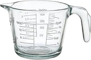 Farberware 2-Cup Borosilicate Glass Wet and Dry Measuring Cup with Oversized Measurements, Clear