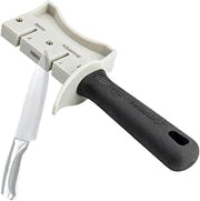 TableCraft 10994 PerfectGrip Hand Held Sharpener, 7" x 1.5" x 3.25", Tungsten Carbide, NSF Certified, Ergonomic Design, Dishwasher Safe