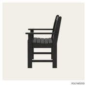 Vineyard 48" Bench by Polywood – 48", Plastic, Black, Model GNB48BL