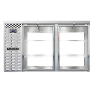 BBC59-SS-GD-PT Two Section Glass Door Refrigerated Pass-Thru Back Bar Cooler by Continental Refrigerator – Commercial Grade