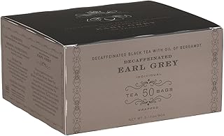 Harney & Sons Decaf Earl Grey Black Tea Bags, 50 Count