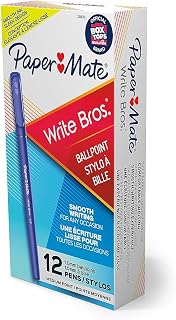 Paper Mate 3311131 Ballpoint Pen, Medium Point, Blue Ink/Blue Barrel
