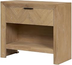 Kingston Herringbone Accent Table - Light Natural - 30"W